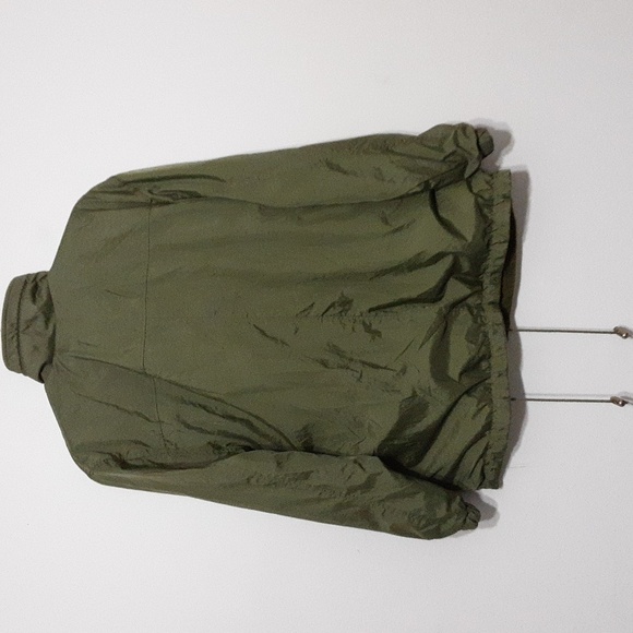 Vintage CS signature utility jacket coat women S green reversible velour y2k - Picture 5 of 10
